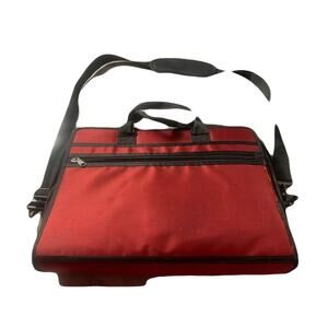 Queen Latifah Red Shoulder Bag 16” W X 11” L